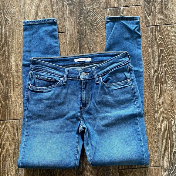 Levis 711 skinny patched jean - Picture 1 of 11